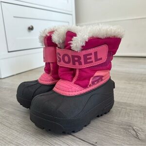 Toddler Sorel Winter Snow Boots Pink Size 7